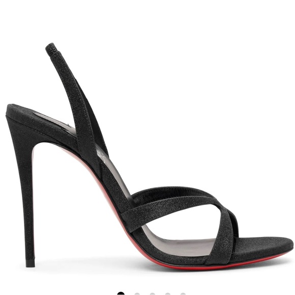 CHRISTIAN LOUBOUTIN
Emilie 100 black glitter sandals - Picture 4 of 5